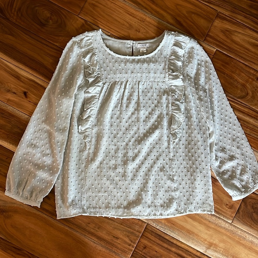 J Crew gray, size 2 top